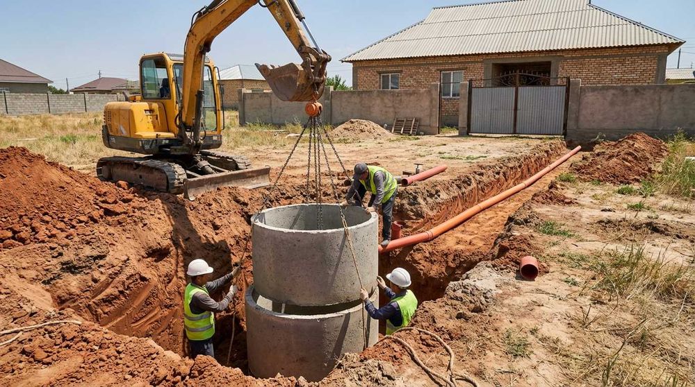 Копка траншей / Септик