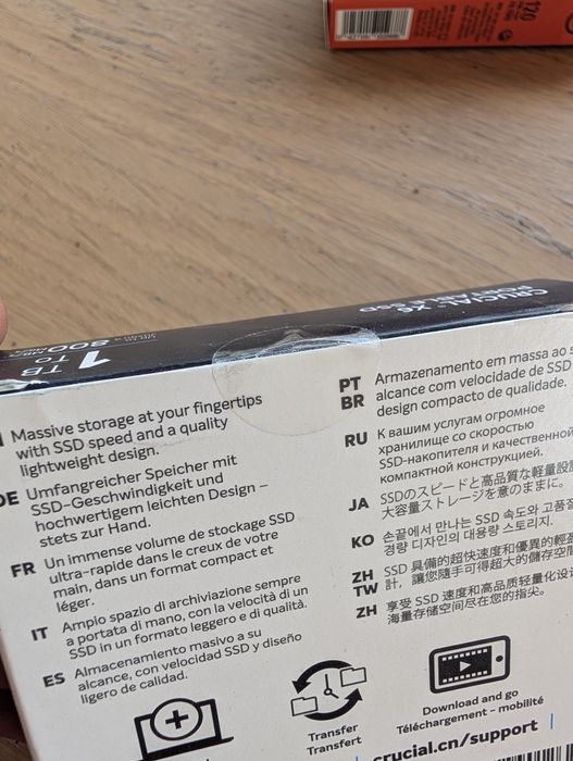 SIGILAT - SSD Portabil - Crucial X6 1TB - USB-C