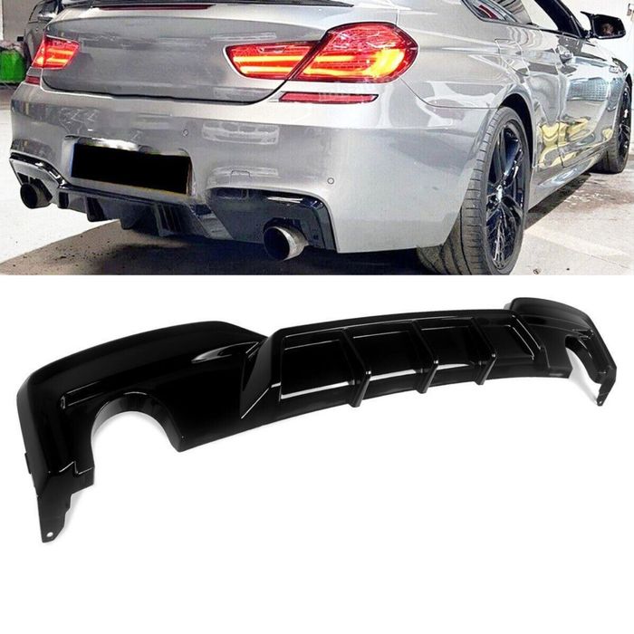 Difuzor Ornament Evacuare dublu stop Led Frana bara spate BMW Seria 6 F06 F12 F13