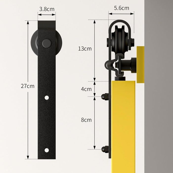 Sistem Kit șină ușă glisanta culisantă 173 cm
