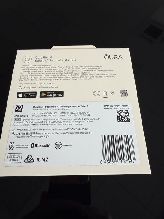 Oura ring 4 marime 10 culoare stealth