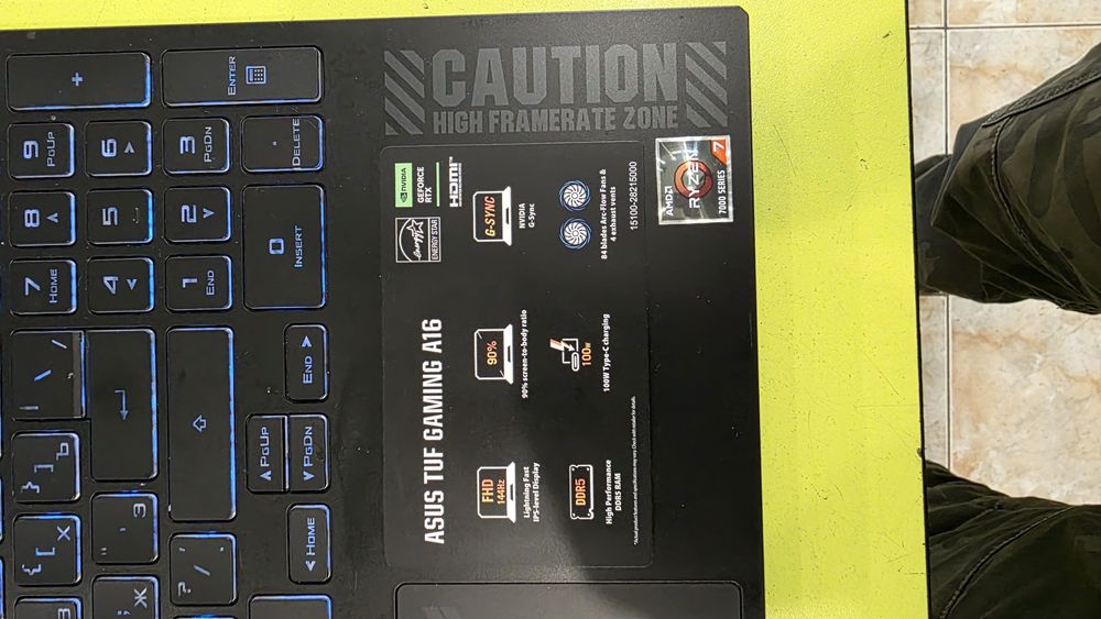 Asus Tuf A16 Ryzen 7