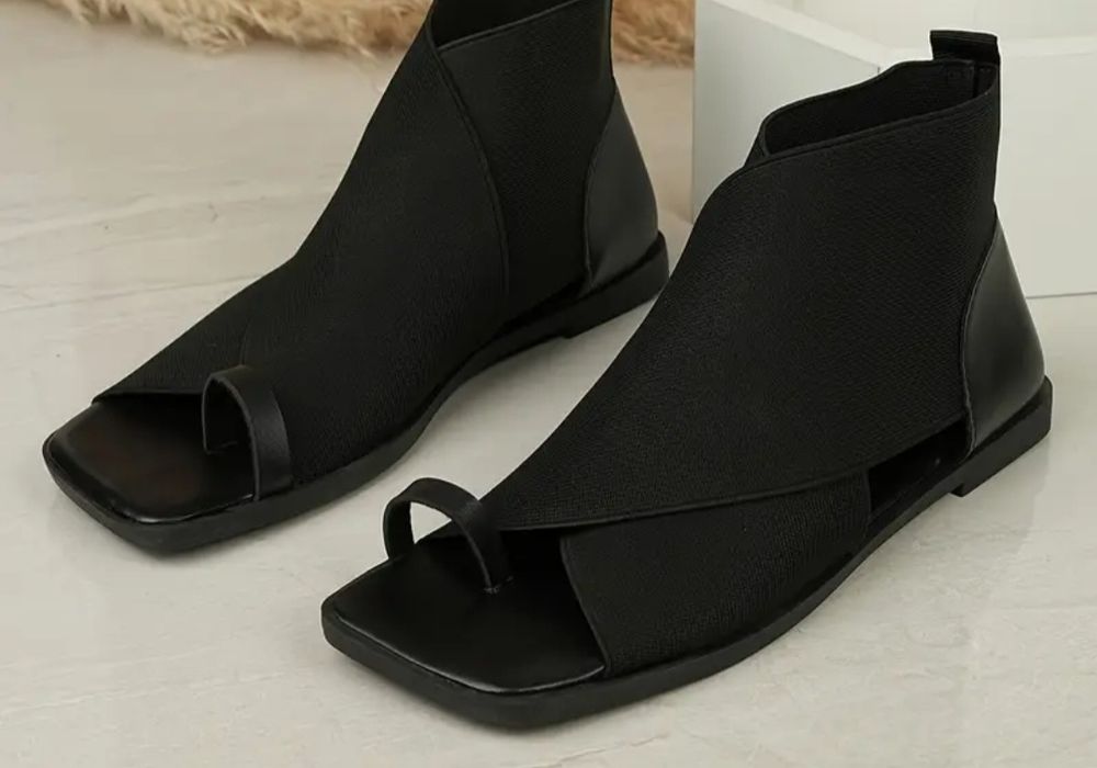 Басаножки на толстом каблуке.