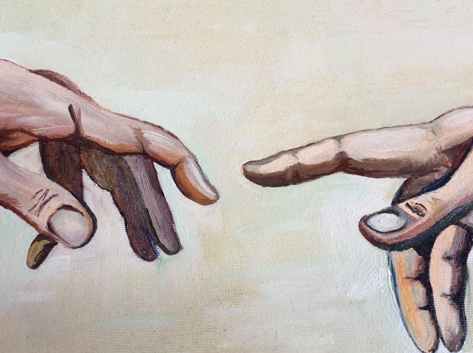 Картина с маслени бои, “Сътворението на света” на Микеланджело, Нова!