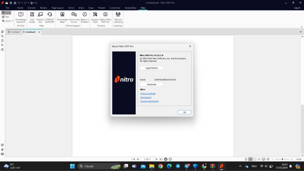 Nitro PDF Pro 14 Enterprise - Licenta Permanenta, CD Key - 1 PC/Mac