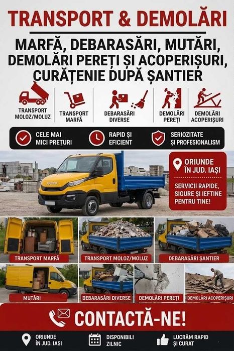 curatenie apartamente, poduri, garaje , eliberare moloz, moluz , gunoi