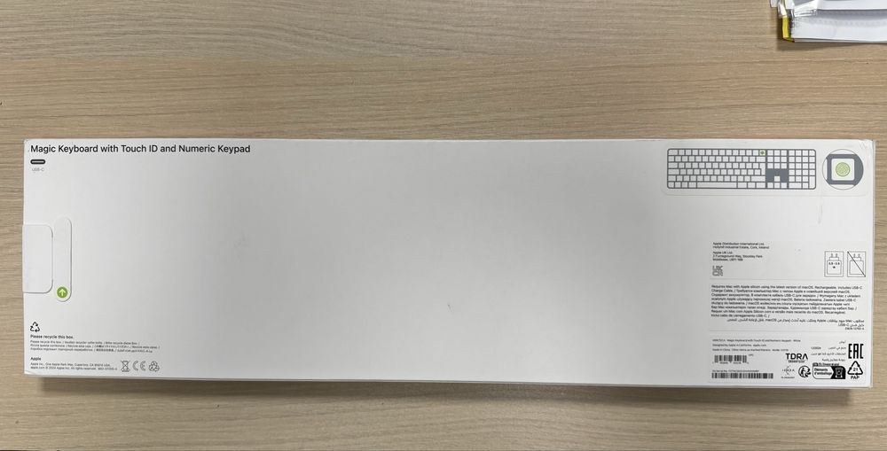 Apple Magic Keyboard 2024 Touch ID &  Numeric Keypad-International  En