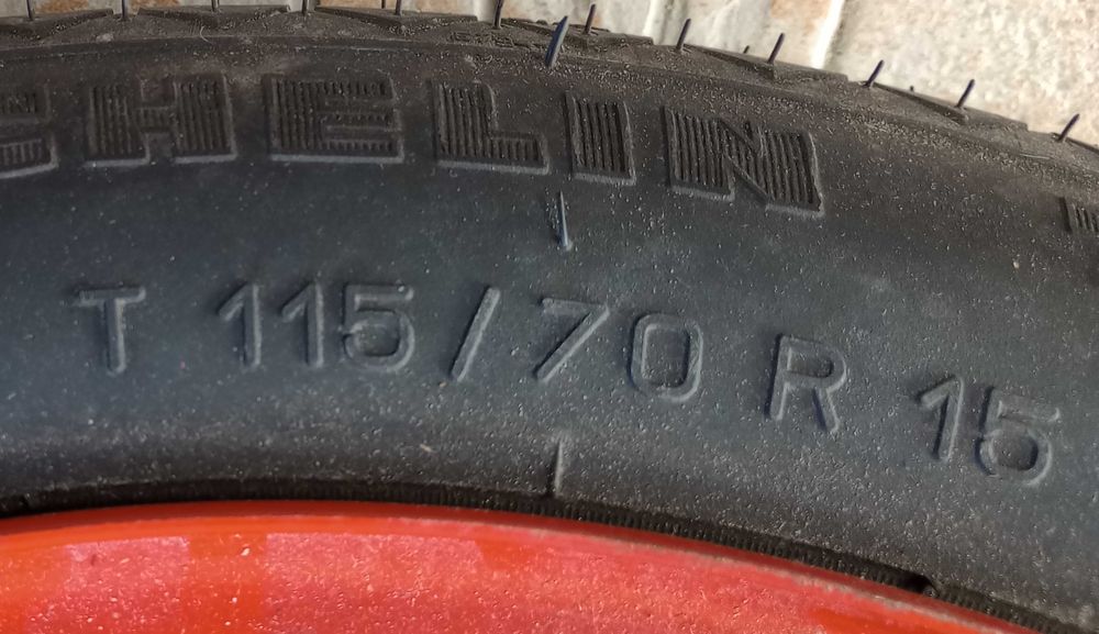 115/70/15 MICHELIN Резервна гума с джанта за Алфа Ромео 145/146