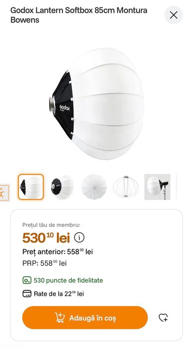 Nanlite 300 daylight plus soft box 85 cm