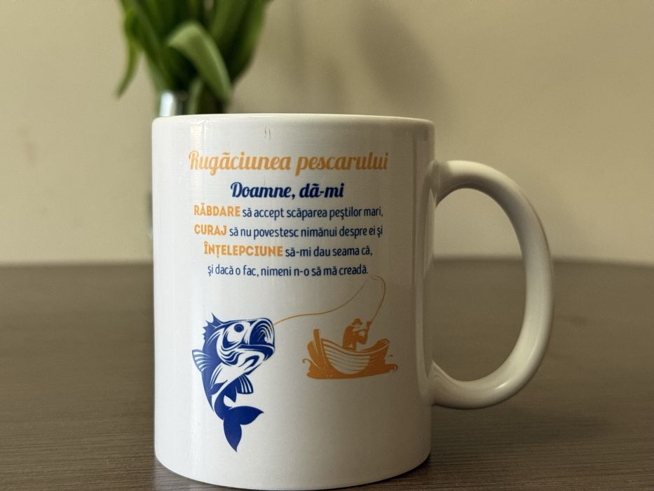 Cană personalizată Rugăciunea pescarului