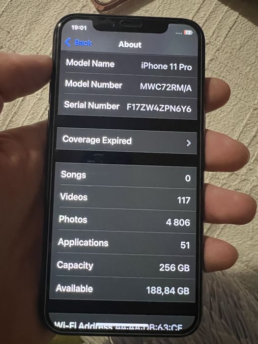iPhone 11 Pro 250GB  Space Gray