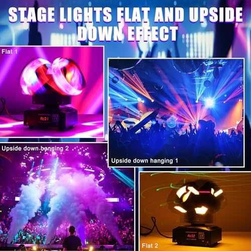 BOSYTRO 120W Stage Lamp, Double Head DJ Light, Disco Light Party Light