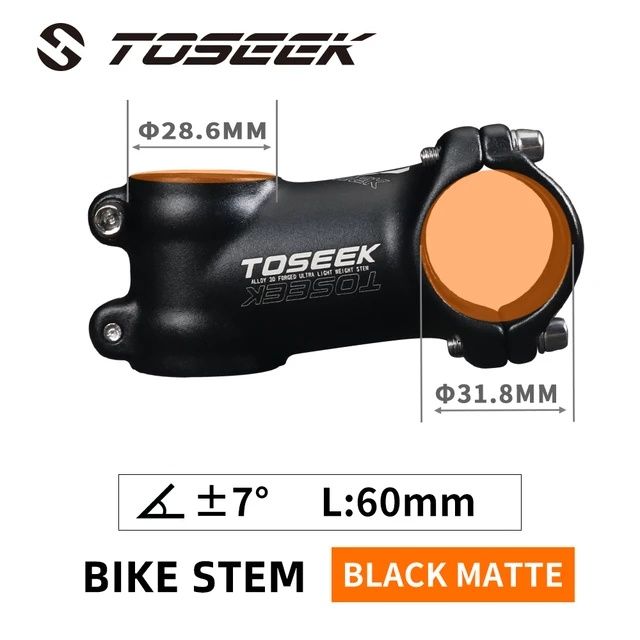 Pipa TOSEEK aluminiu bicicletă reversibilă +- 7 garde ulatrausoară mtb