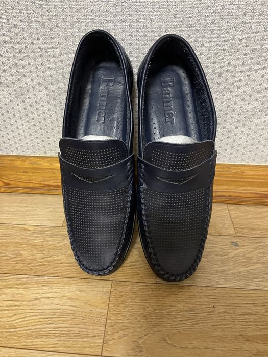 Мокасины кожаные мужские