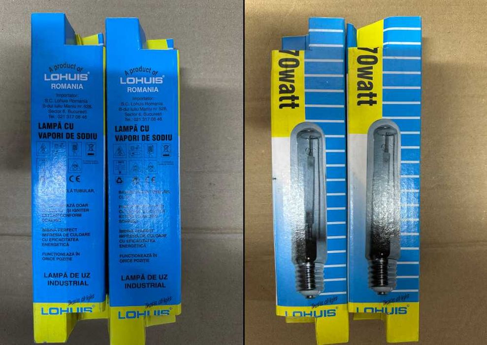 Becuri cu vapori (gaze rare) 240V – lichidare stoc– pachet