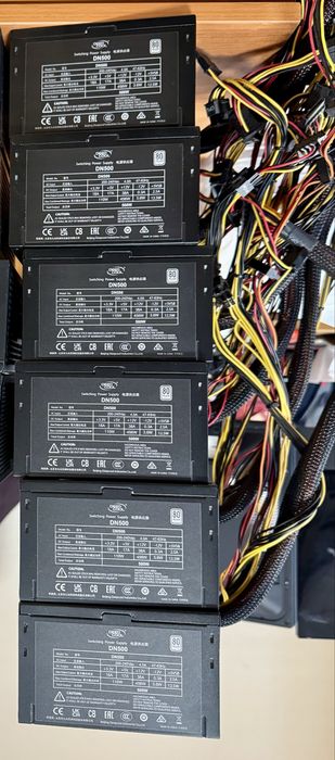 Блоки питания разных видов (Deepcool, Be quiet, pc cooler)