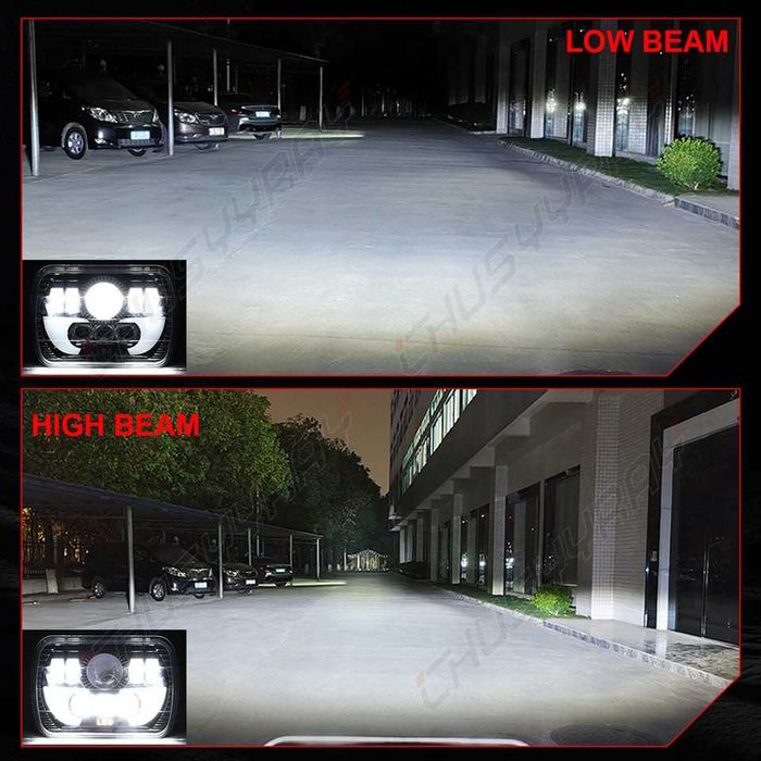 Универсални LED Фарове 200W за Jeep Cherokee XJ и Jeep Wrangler Y