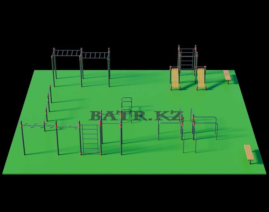 Воркаут BS-219 от завода BATR.KZ! Турник, Шведская стенка, Тренажеры!