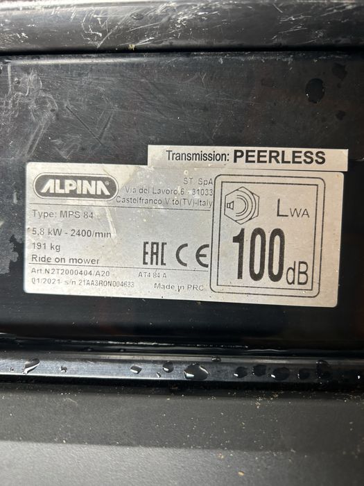 Vand tractoraș gazon stiga alpin 2021