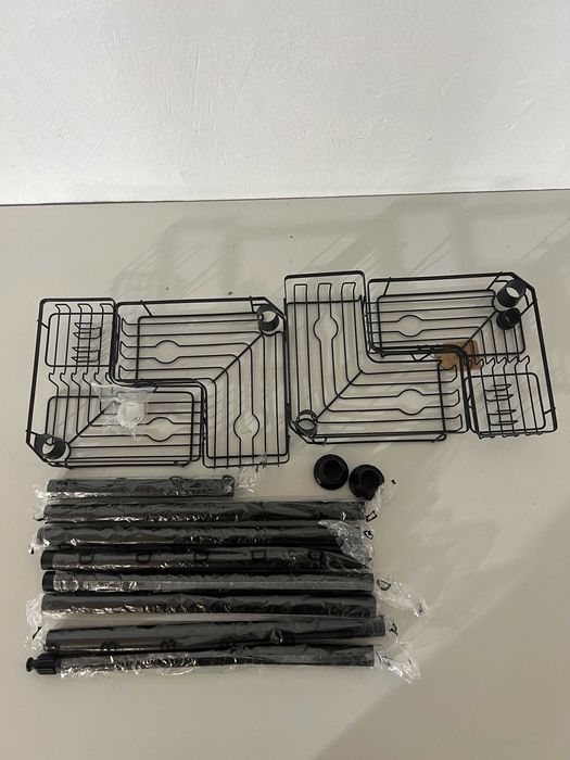 Raft telescopic de colț pentru duș KEGII BSC046, 4 etajere
