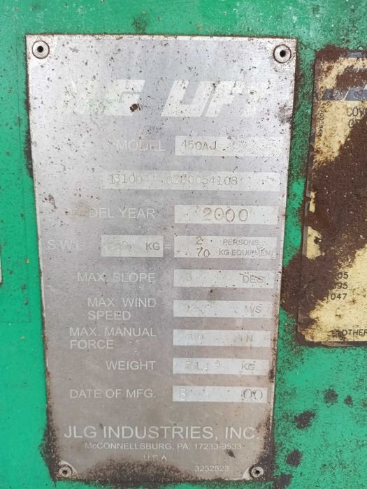 вишка: JLG 450AJ