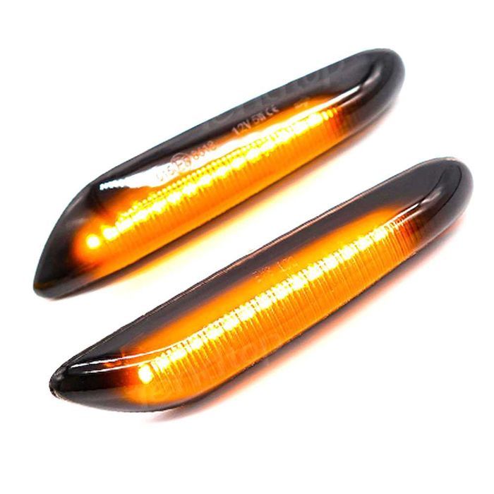 Set 2 semnale LED negru dinamice BMW Seria 3 E90 E46 5 E60 1 E87 X1