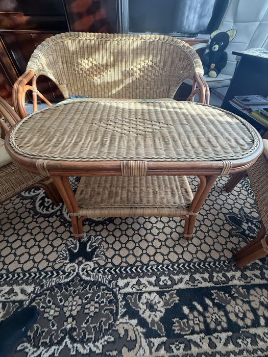 Set complet din rachita de gradina sau terasa