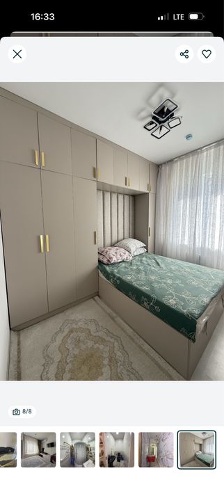 Олмос 3хона кв Евро ремонт сотилвоти Бонуслари бн