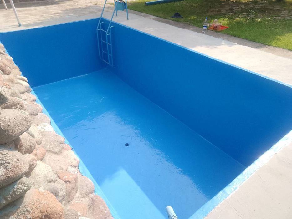 Обшивка бассейнов ПВХ Пленкой , basseyn remont ishlari,