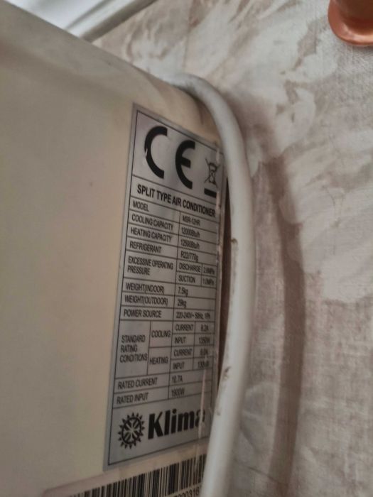 Продается кондиционер Klima 12