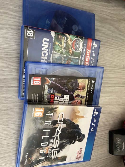 PS4 Fat 500GB + 10 игр (диски) | Отличный комплект