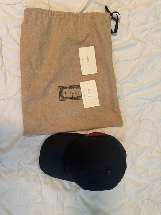 Șapcă Gucci originală GG canvas cu Web