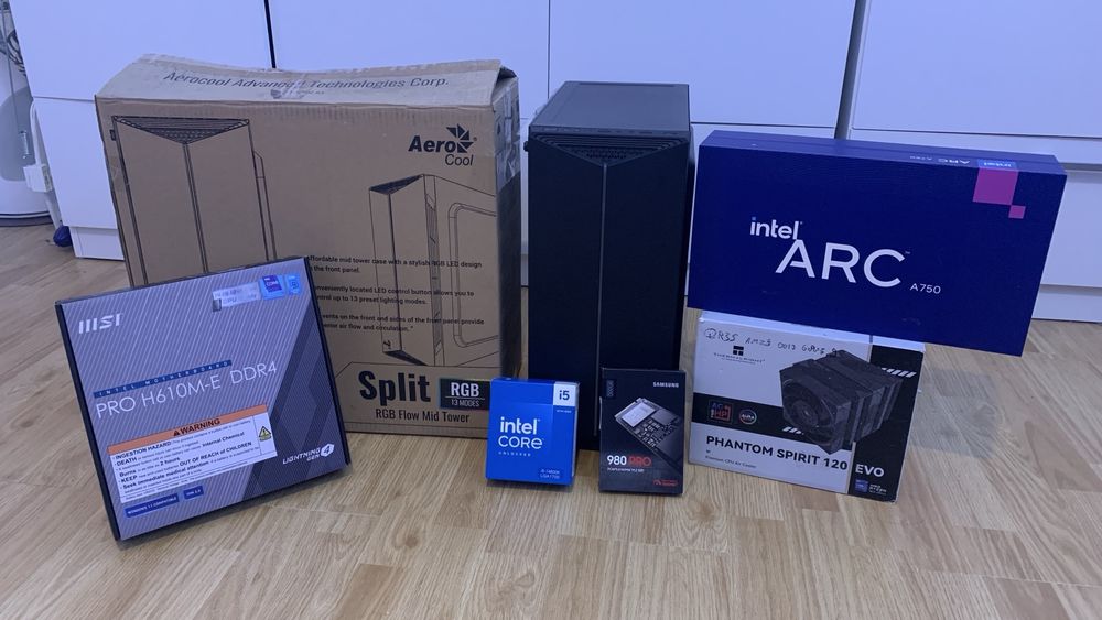 Unitate gaming: Intel 14600k, Intel ARC 750 Samsung 980 PRO, 20Gb DDR4
