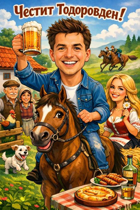 Епични колажи за Тодоров ден – направи празника незабравим!