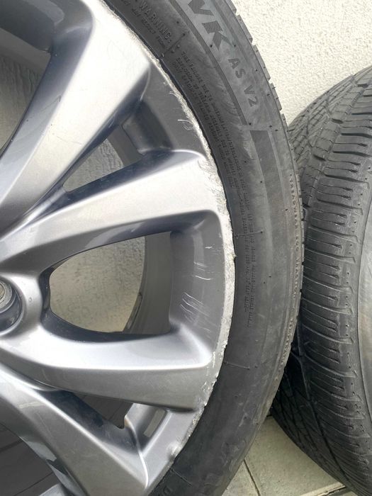 Jante Mazda R18 + Anvelope Firestone M+S – 2 buc., originale, uzate