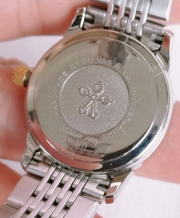 Ceas de damă Dreyfuss & Co 1890 DLB00005/02, Quartz, 2 tonuri argintiu/placat cu aur.
