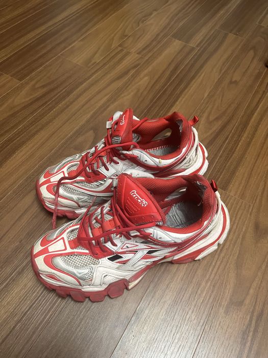 balenciaga track 2 red white