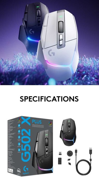 Mouse Gaming Premium  LOGITECH G502 X PLUS  Wireless Nou Sigilat