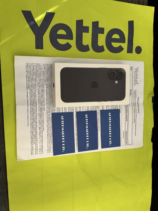 КАТО НОВ 128GB iPhone 16 Гаранция Yettel 3г. 2028 Black