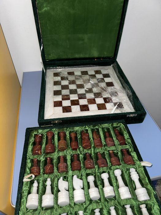 Tablă sah din marmură, made in Pakistan