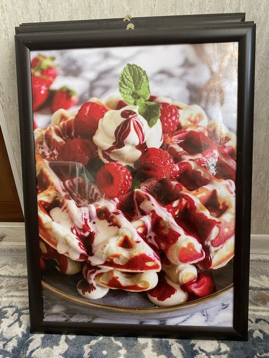 Картина с изображением бургера — для кафе, кофейни, фастфуда,бар