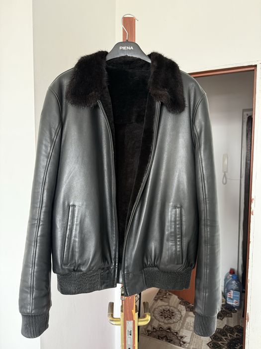 Кожанная куртка с Норкой