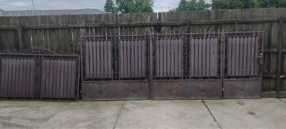 Poartă metalică cu porți mari + poartă mică