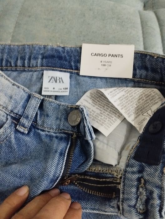 Джинсовые брючки от ZARA оригинал