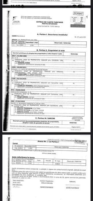 Vand teren in comuna Salciua de Sus, jud Alba