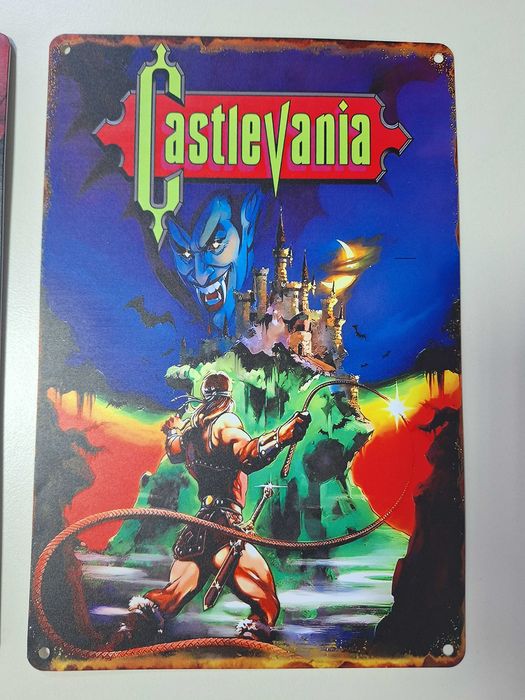 Castlevania Mega Drive Retro Video Game Metal Poster Aluminum