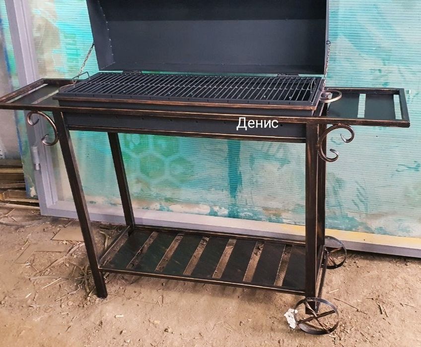 Мангал шашлычница барбекю гриль для шашлыка под казан очаг коптильня