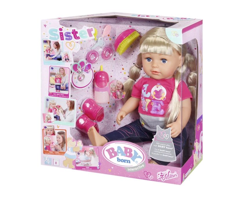 BABY Born - Кукла с дълга коса и аксесоари