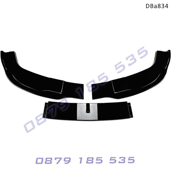 Черен лип спойлер предна броня BMW 5 M E60/E61 05-10 тунинг бмв е60