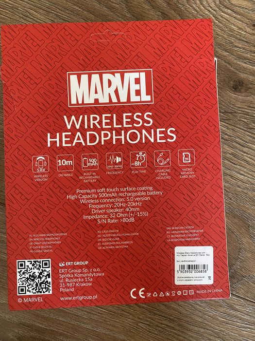 Casti marvel capitan america wireless